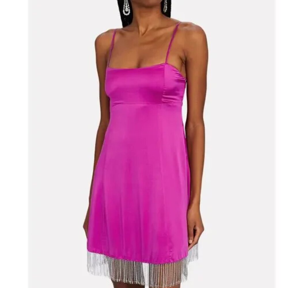 NWT NICHOLAS Isabella Embellished Silk Mini Dress Size 2